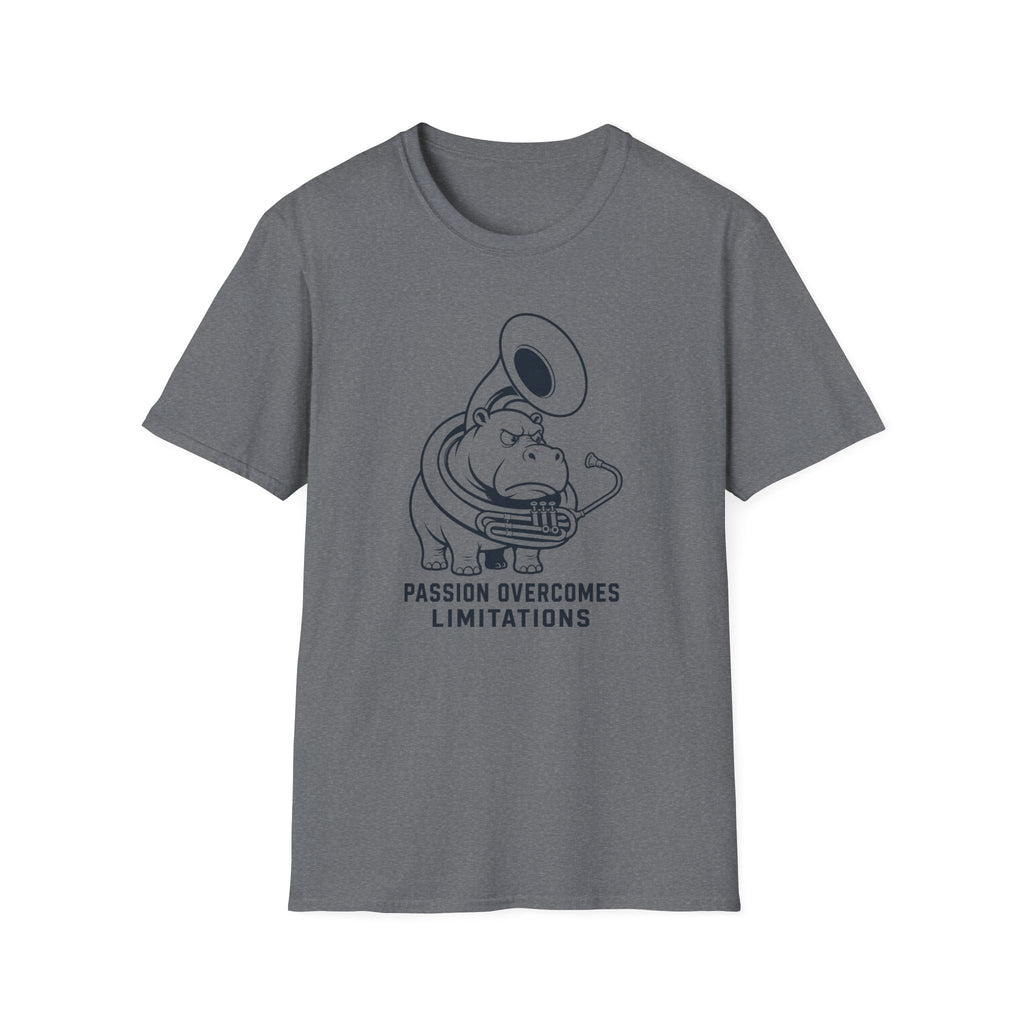 Passion Overcomes Limitations - Hippo T-Shirt