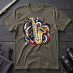 Saxophone Paper Cut T-Shirt