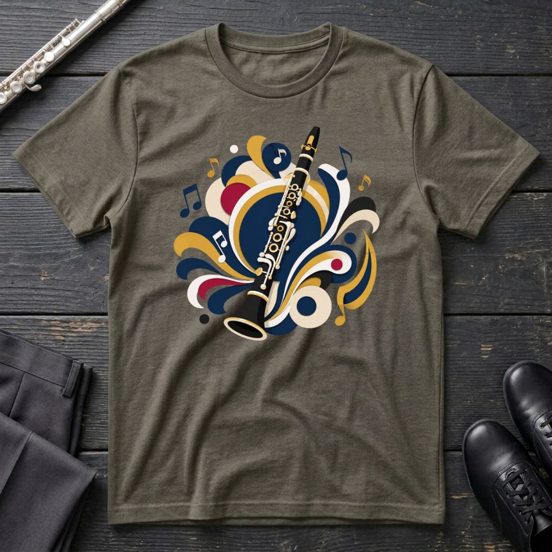 Clarinet Paper Cut T-Shirt