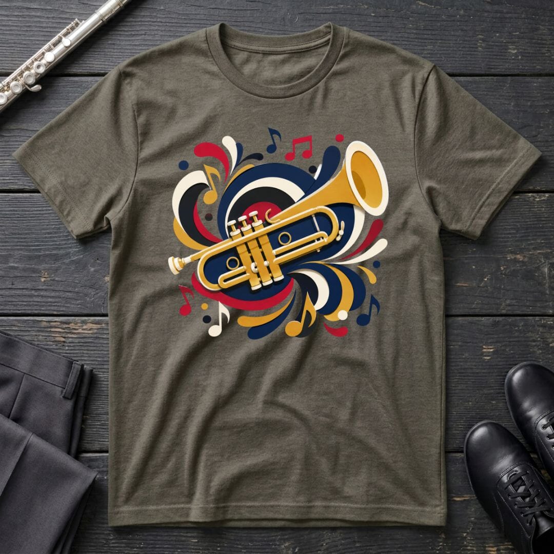 Trumpet Paper Cut T-Shirt