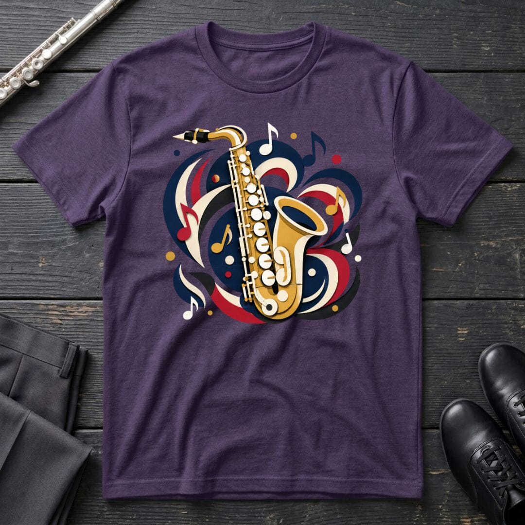 Saxophone Paper Cut T-Shirt