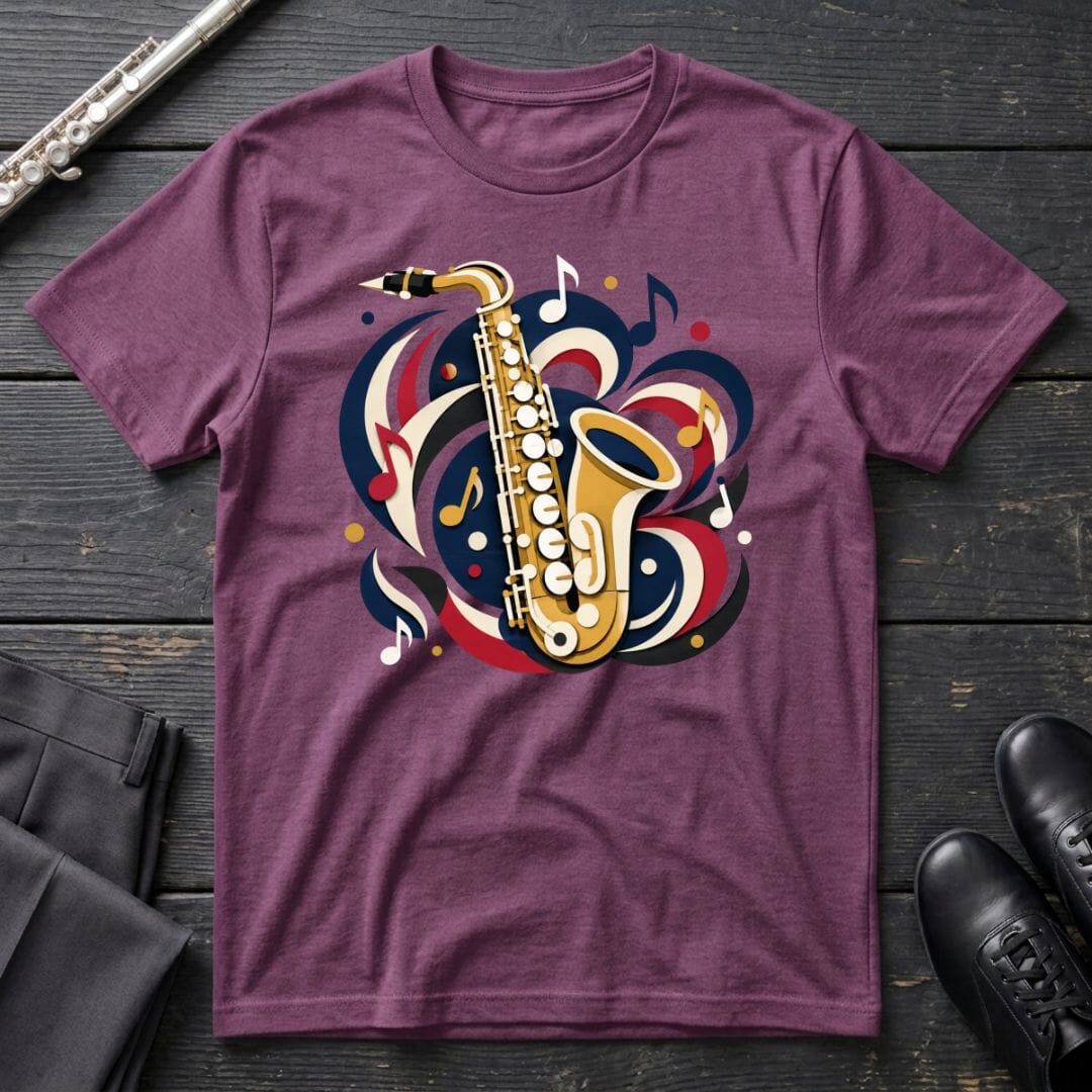 Saxophone Paper Cut T-Shirt