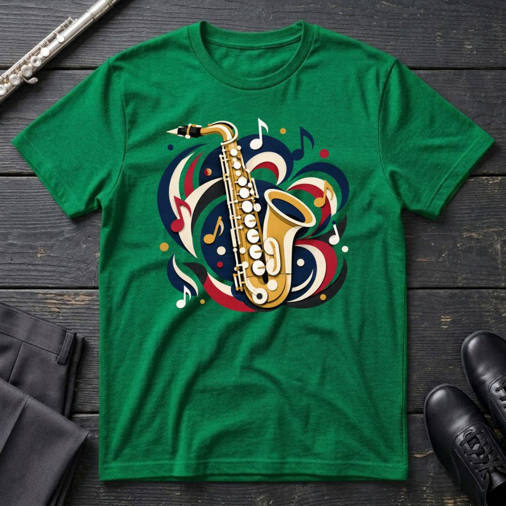Saxophone Paper Cut T-Shirt
