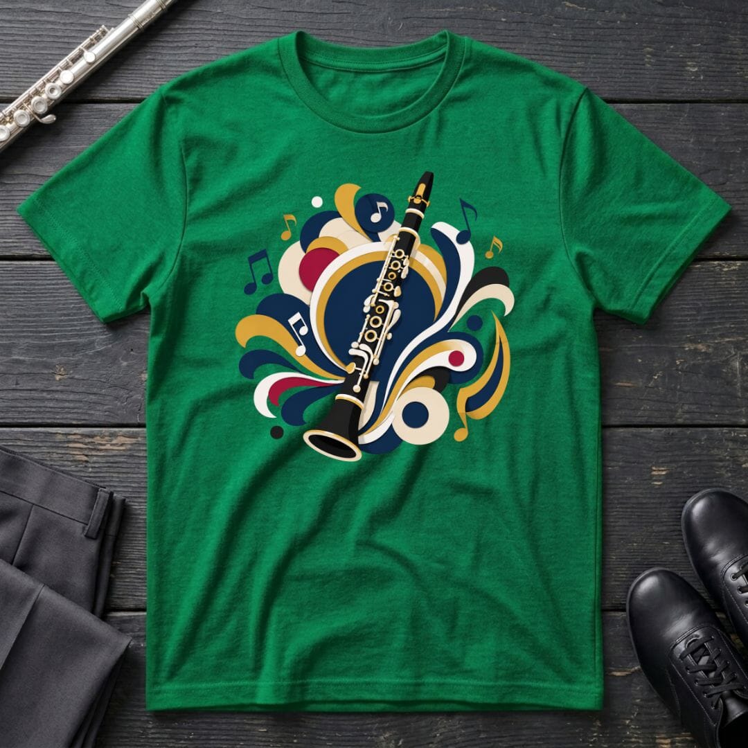 Clarinet Paper Cut T-Shirt