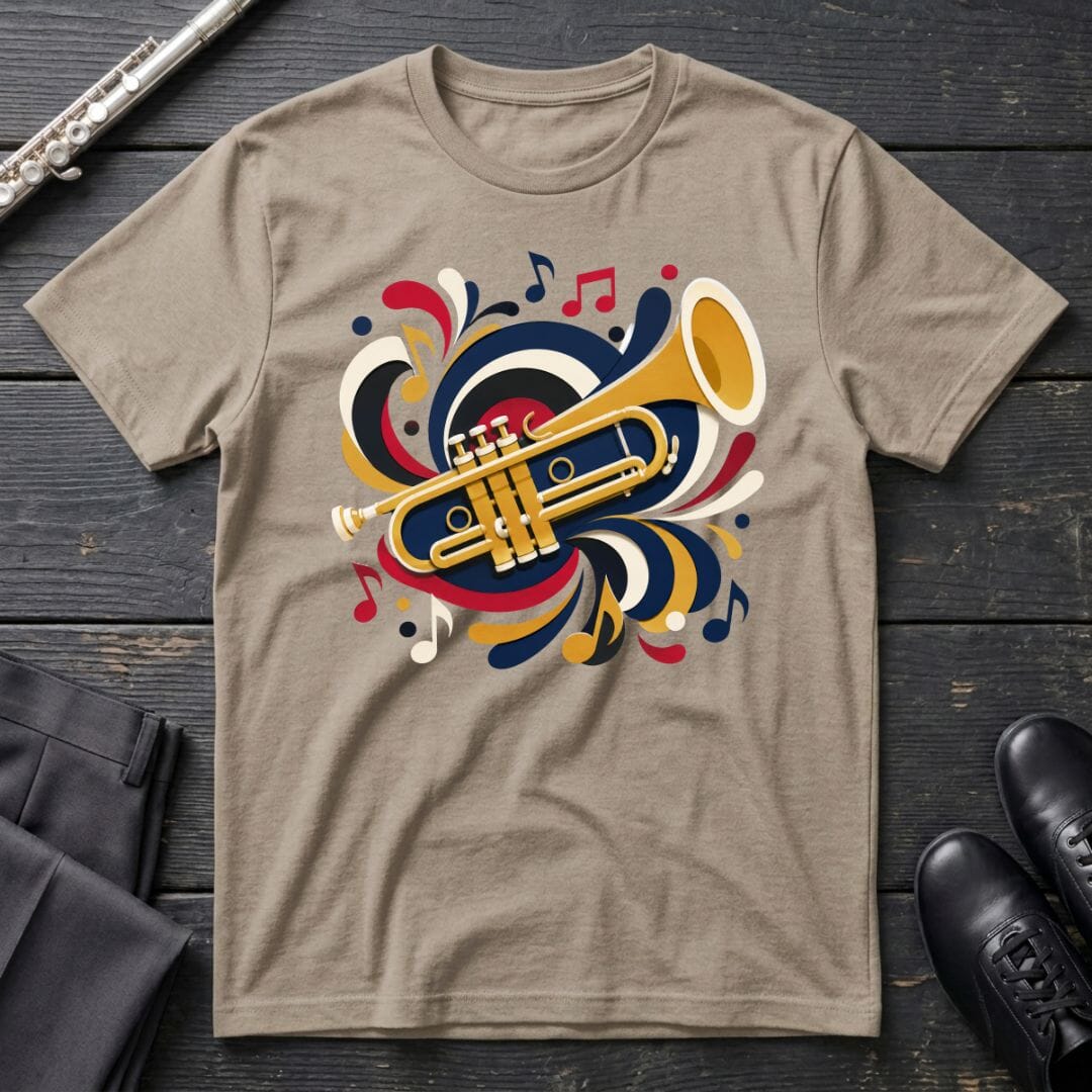 Trumpet Paper Cut T-Shirt