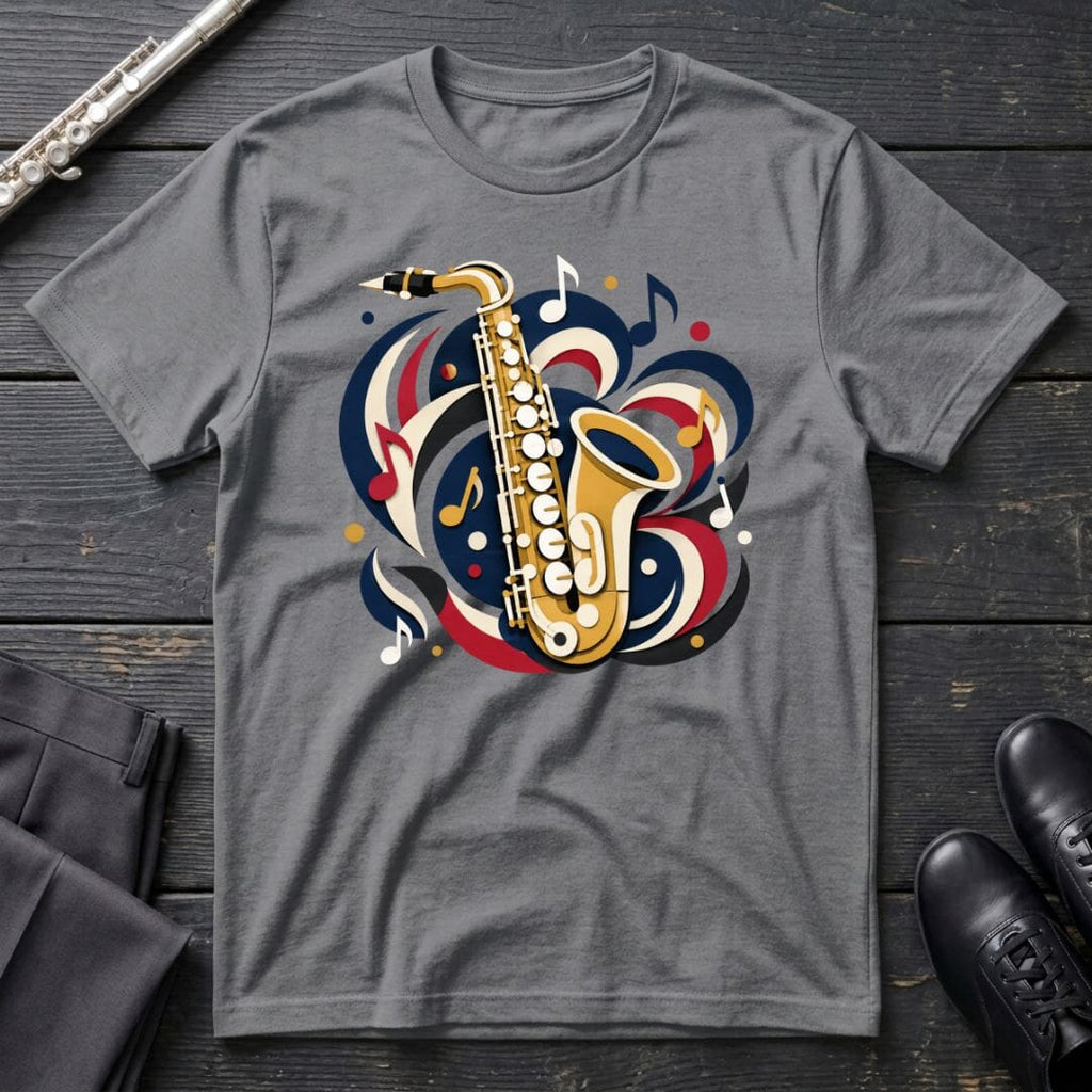 Saxophone Paper Cut T-Shirt