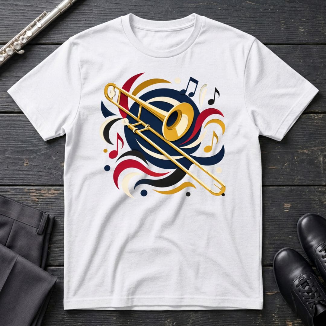 Trombone Paper Cut T-Shirt