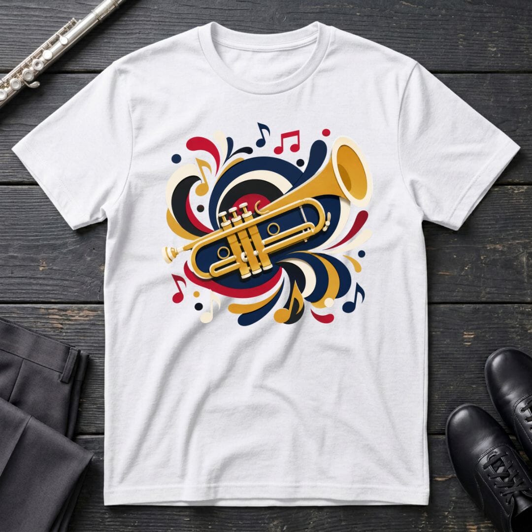 Trumpet Paper Cut T-Shirt